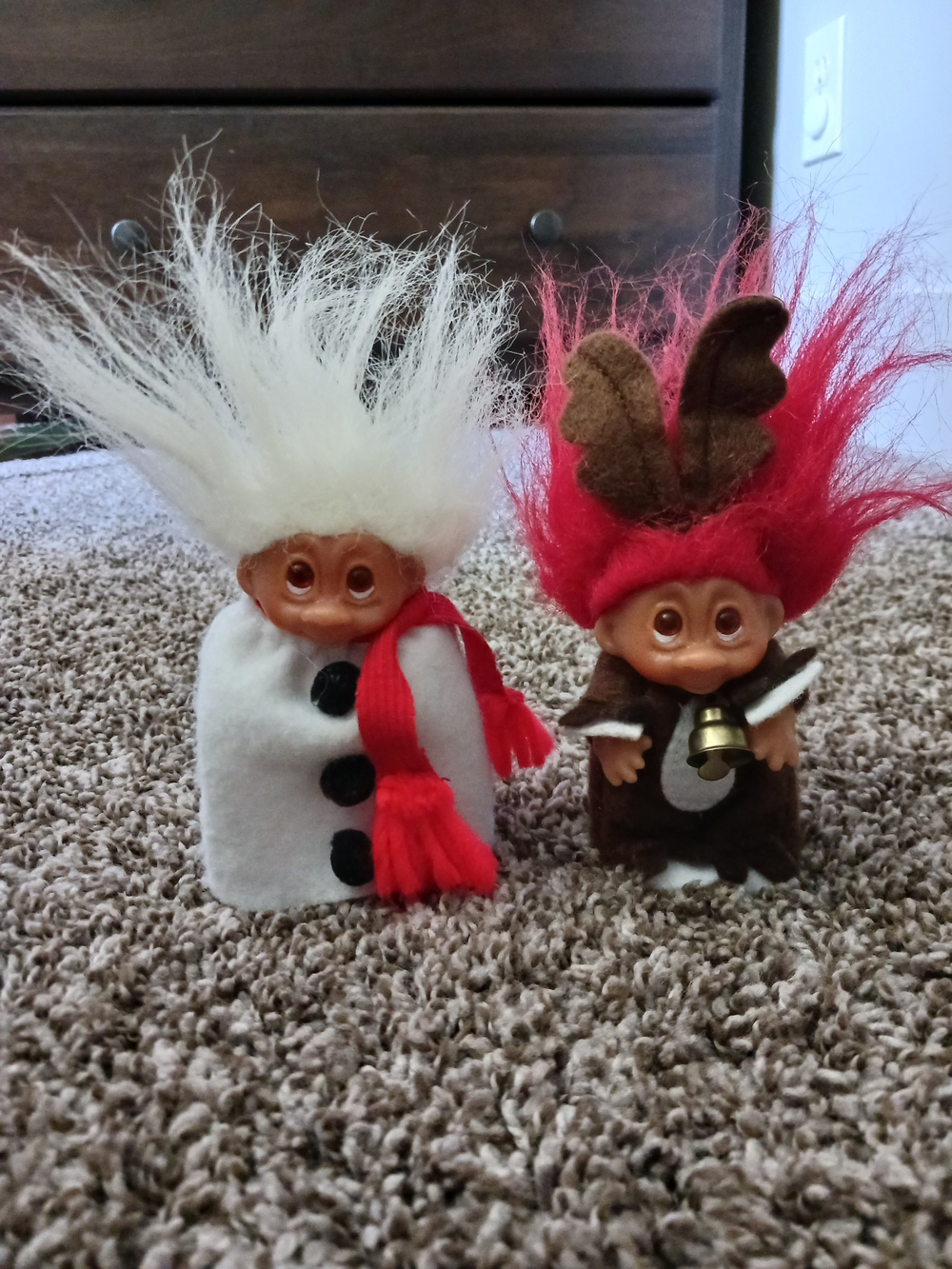 Vintage 1980's Holiday Trolls